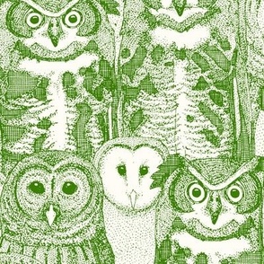 owls NC parsley green half pearl