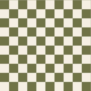 Checkerboard - Olive Green