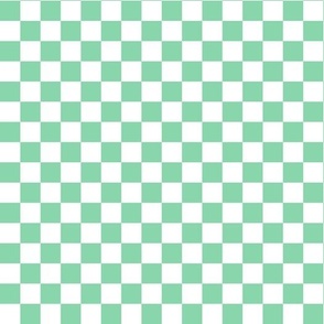 Checkered - Turquoise Green