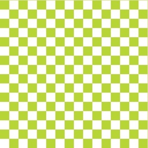 Checkered - Green and White