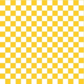 Checkered - Yellow And White