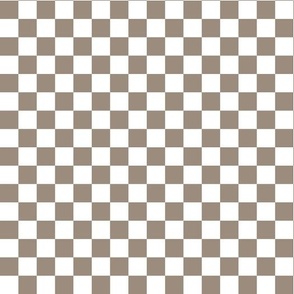 Checkered - Mocha Brown