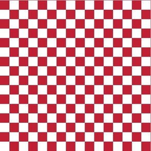 Checkered - Red And White