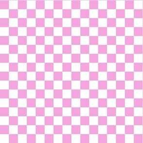 Checkered - Pink And White