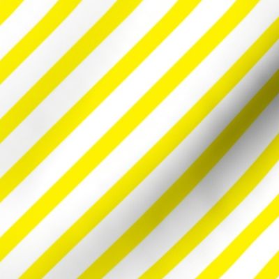 Thick diagonal stripes lemon yellow