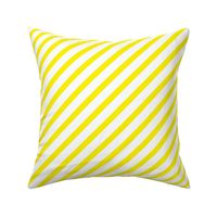 Thick diagonal stripes lemon yellow