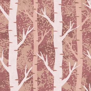 Silver Birch - Red Brown - Large Scale