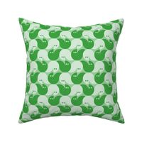 Geometric Pattern: Quarter Circle Fox: Emerald Light