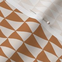 Odd Triangles / medium scale / rust brown beige organic hand-drawn geometric triangle shapes pattern