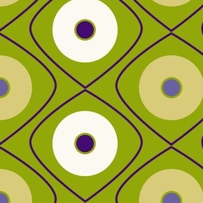 Diamonds And Circles Fabric, Wallpaper and Home Decor