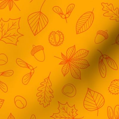 Autumn Leaves - MEDIUM - Yellow Orange