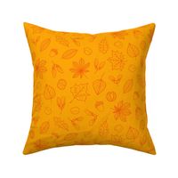 Autumn Leaves - MEDIUM - Yellow Orange
