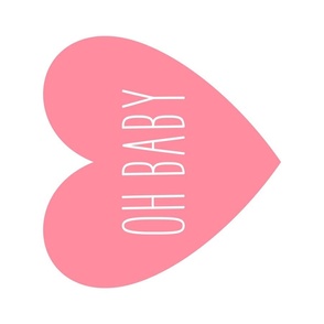 love heart fq rotated oh baby pretty pink