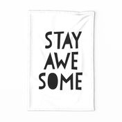stay awesome black - mod baby fq rotated