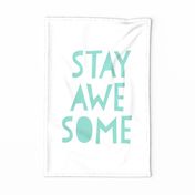 stay awesome mint - mod baby fq rotated
