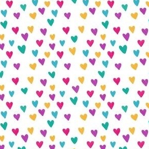 tiny rainbow hearts