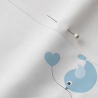 Blue Bird Hearts Love