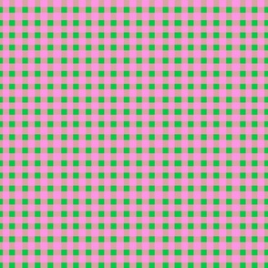 pink and green check