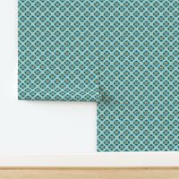 briar block print organic geometric forest green L