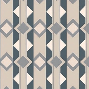 Art Deco Geometric Stripes in Neutrals