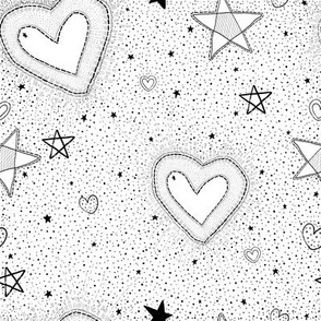 Counting Stars / Heart dot Pattern