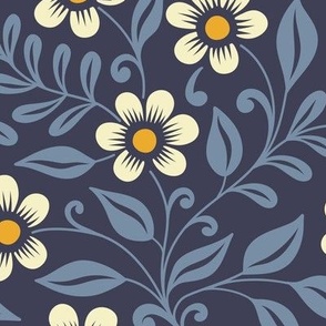 2208 Large - hand drawn daisies