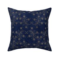 blue and gold damask 6