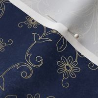 blue and gold damask 6