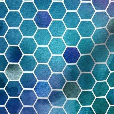 honeycomb blue