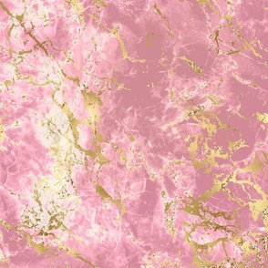 pink and gold marble
