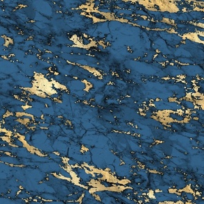 blue and gold marble