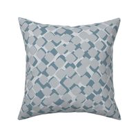 Chic Geometric Elegance Contemporary Cool-Toned Mosaic
