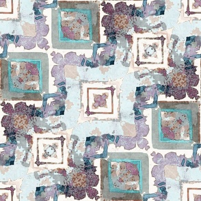 Ornamental colorful patchwork