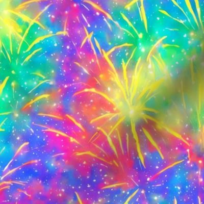 Bright Star Rainbow Fireworks Large