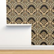 Art Deco All That Jazz Lounge Wallpaper 2 (Black)