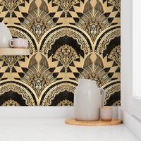 Art Deco All That Jazz Lounge Wallpaper 2 (Black)