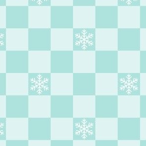 snowflake checker board