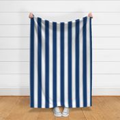 Blue Large French  Awning Stripe 