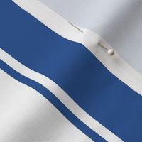 Cobalt Blue Large French  Awning Stripe 