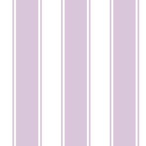 Lilac Large French  Awning Stripe 