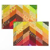 rainbow chevron cheater quilt