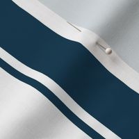 Navy Large French  Awning Stripe 