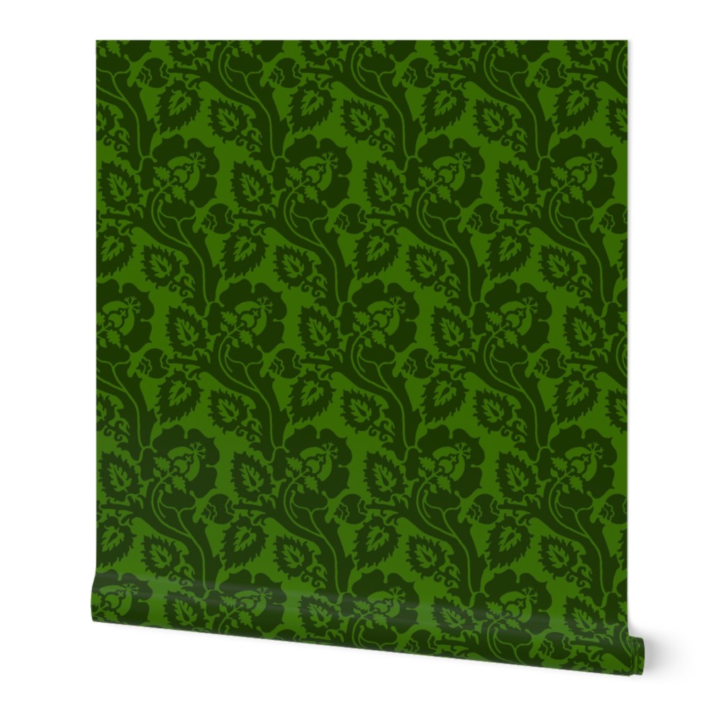 Renaissance floral - green