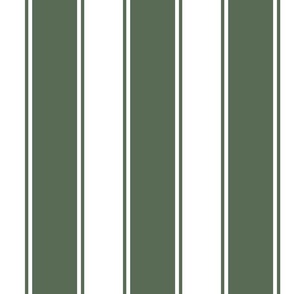 Peale Green Large French  Awning Stripe 
