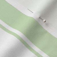 Soft Green Large French Awning Stripe 