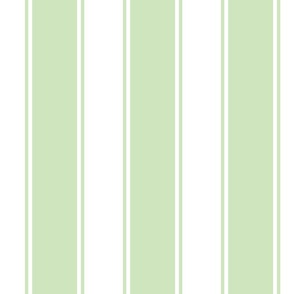 Soft Green Large French Awning Stripe 