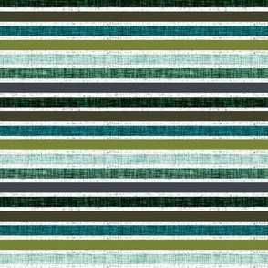micro stripes: white linen + olive, summit, green olive, 165-8, blue pine, teal no. 2, 174-15
