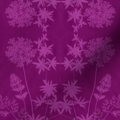 solar print flowers - redviolet