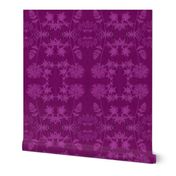 solar print flowers - redviolet