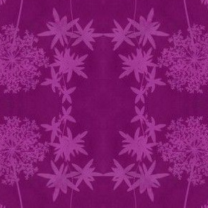 solar print flowers - redviolet
